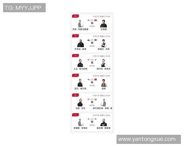 斯诺克苏格兰公开赛32强对阵揭晓：14名中国选手将演出4场同胞内战